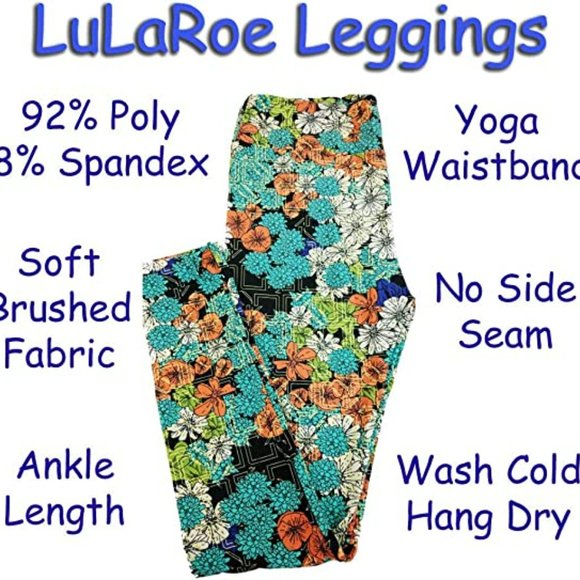 LulaRoe Light Bulb Leggings Red & Yallow - Picture 11 of 12